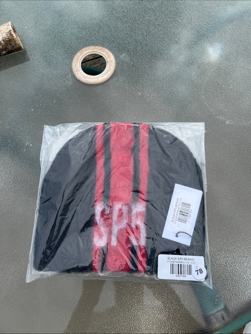 Sp5der Striped Beanie NWT 🔥